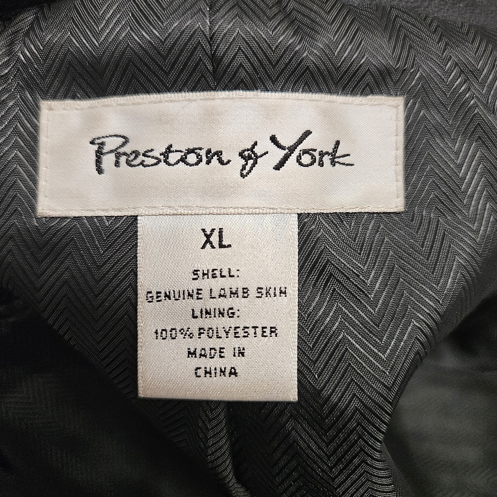 Preston & York Women's leather jacket size XL 100% genuine lamb skin EUC - Picture 7 of 7
